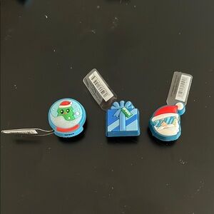 Blue Holiday Shoe Charms/Jibbits Set